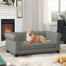 Modern Elegant Rectangle Pet Bed, Durable Elevated Dog Sofa by HouseOfZazla