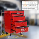 Rolling Metal Tool Chest With Drawers, Steel Storage Cabinet With Ball Bearing Slides by HouseOfZazla