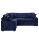 L-Shape Sofa Bed Pull-Out Sleeper Sofa With Wheels, USB Ports, Power Sockets For Living Room by HouseOfZazla