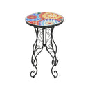 Outdoor Side Table, Colorful+Black by HouseOfZazla