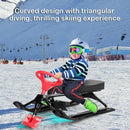 Kids Snow Sand Grass Sled w/ Steering Wheel and Brakes by LJGDeals