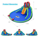 Inflatable Water Slide Bounce House with Mighty Splash Pool by LJGDeals