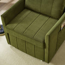 Upholstered Convertible Sleeper Sofa With 5 Position Backrest, Side Pockets, Storage by HouseOfZazla