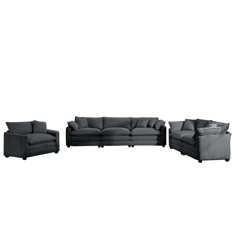 Walker Edison | 3 Piece Cloud Sofa Set