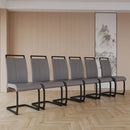 Modern Dining Chairs With High Back Upholstered Design Metal Legs by HouseOfZazla