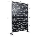 Outdoor & Indoor Metal Privacy Screen, Freestanding Decorative Panels by HouseOfZazla