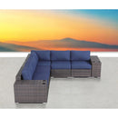 Modern Rattan Wicker Seating Group With Cushions by HouseOfZazla
