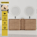 84'' Freestanding Bathroom Vanity with Ceramic Sink