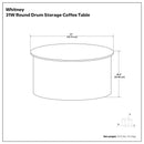 Whitney - Handcrafted Metal Storage Table by Unique Piece Furniture