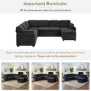 Convertible U-Shaped Sectional Sofa Bed With Reversible Chaise by HouseOfZazla