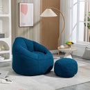 Bedding Bean Bag Sofa Chair High Pressure Foam With Footrest by Unique Piece Furniture