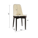 Modern Dining Chair With Cushions And Metal Legs by Unique Piece Furniture