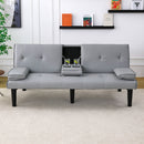 Sofa Bed With Foldable Design And Cup Holder