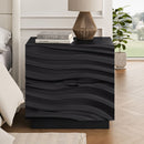 Nightstands, Bedside Table With 2 Drawers (Set of 2) - Black by HouseOfZazla