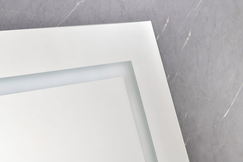 60in. W x 36 in. H LED Large Rectangular Aluminum Alloy Surface Mount Medicine Cabinet with Mirror