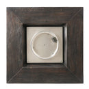 Anchorage 32'' Wood Square MGO Fire Pit Brown - 40,000 BTU
