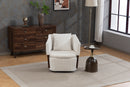 Mid Century Modern Accent Chair with Solid Wood Frame