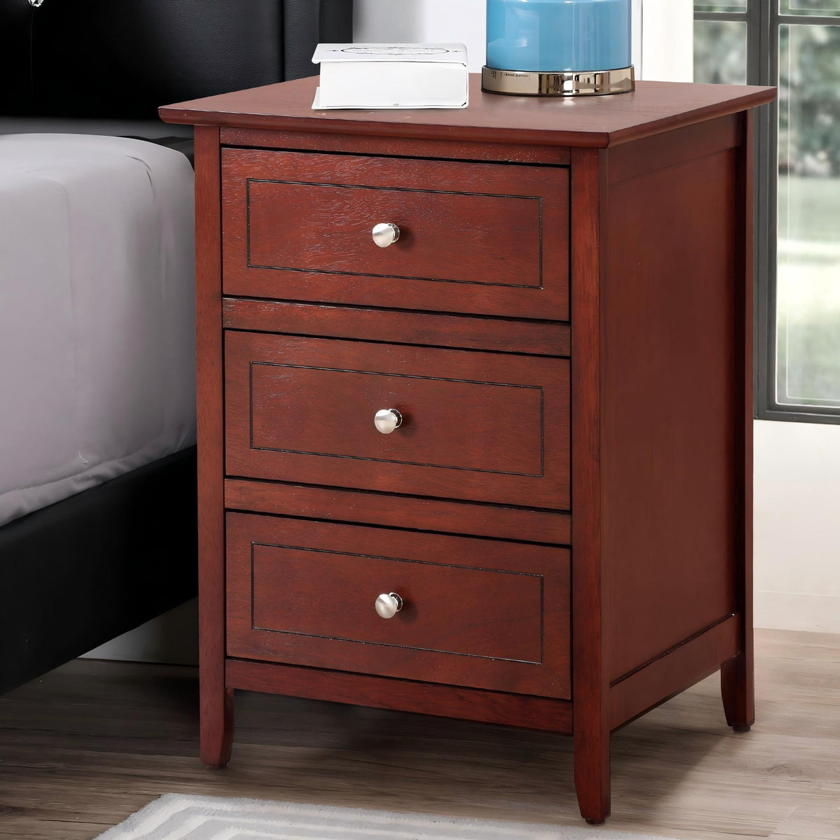 Dove Tailed Drawers 3 Drawer Nightstand, photo 18 of 20