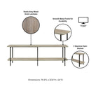Celine - 2 Shelf Console Table by HouseOfZazla