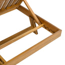 LOUNGE CHAISE SET, SPACE AVAILABLE ON ONE SIDE,ACACIA SOLID WOOD WITH LOUNGE CUSHION (CREAM & TRIPLE FOLD) - MATCHING DARK GREY VERSION AVAILABLE