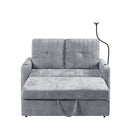 Modern Loveseat Pull Out Sofa Bed With Adjustable Backrest, Two Cup Holders, A Phone Holder, Three Charging Ports And Side Storage Pockets For Living Room by HouseOfZazla