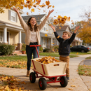 Wooden Children's Outdoor Stroller with Four-Wheel Design by HouseOfZazla