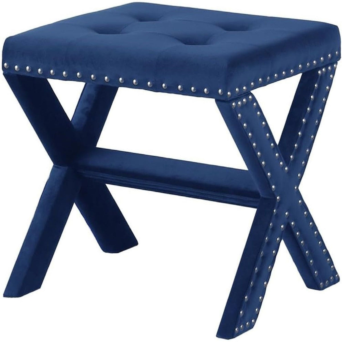 Upholstered Accent Bench With Nailhead Trim, photo 20 of 23