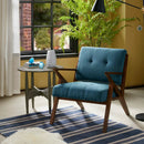 Lounge Chair With Tufted Upholstery And Solid Frame by Unique Piece Furniture