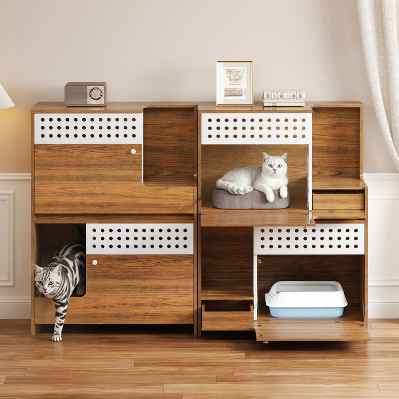 2-Piece Modern 2 IN 1 Cat Furniture Set, photo 8 of 10