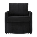 Upholstered Convertible Sleeper Sofa With 5 Position Backrest, Side Pockets, Storage by Unique Piece Furniture