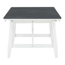 6-Piece Classic Dining Table Set, Rectangular Extendable Dining Table with two 12"W Removable Leaves and 4 Upholstered Chairs & 1 Bench for Dining Room (Gray+White)