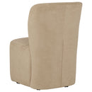 Jaelynn Upholstered Parsons Dining Side Chair Tan (Set of 2)