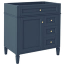Bathroom Vanity With 2 Drawers And Tip-Out Drawer, Storage Cabinet by Unique Piece Furniture