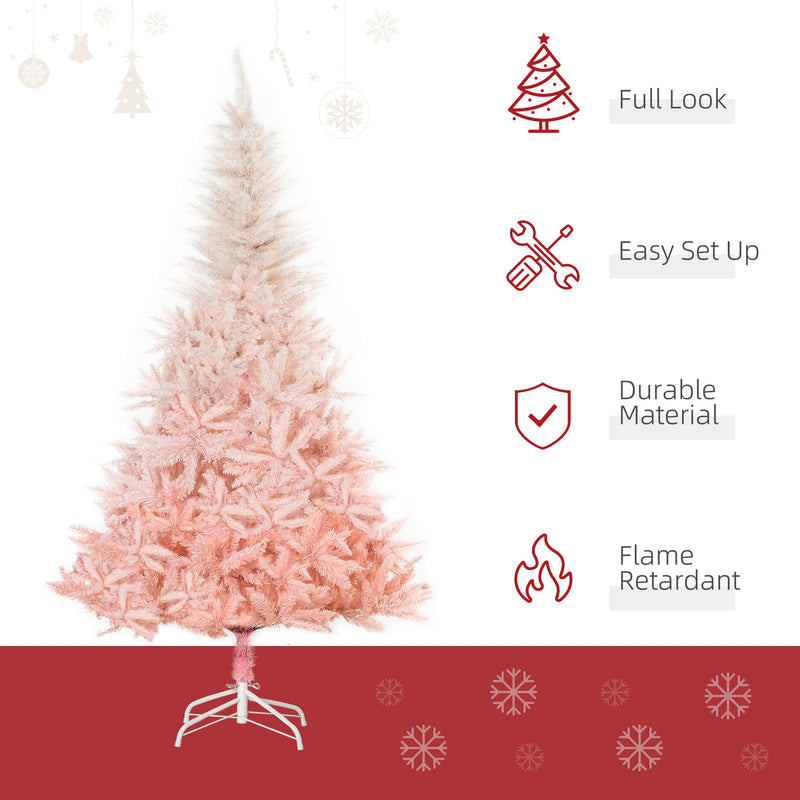 HOMCOM 6ft Unlit Spruce Artificial Christmas Tree, photo 6 of 10