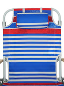 1PCS Backpack Beach Chairs for Adults Beach towel backpack beach chairs for adults 5 position chair with pouch folding lightweight positions back pack 13 inch high
