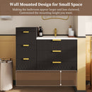 Wall Mounted Floating Cabinet With Side Cabinet Combo, Rectangular Ceramic Sink Vanity by Unique Piece Furniture