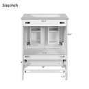 Bathroom Vanity With Integrated Undermount Ceramic Sink, 2 Doors And 1 Drawer, Soft Close Hinges