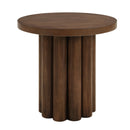 Loanna Wooden Color End Table - Brown by HouseOfZazla