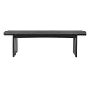 Black Modern Dining Bench