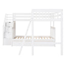 Solid L Shaped Bunk Bed With 3 Drawers, Ladder And Staircase by HouseOfZazla