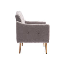 Accent Chair, leisure single sofa with Rose Golden feet