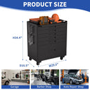 Rolling Tool Cabinet Heavy Duty Garage Storage With Lockable Doors & Drawers by HouseOfZazla