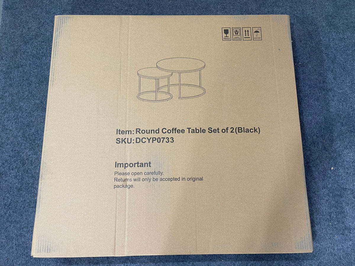 27.6in Nesting Coffee Table Set of 2, photo 6 of 10