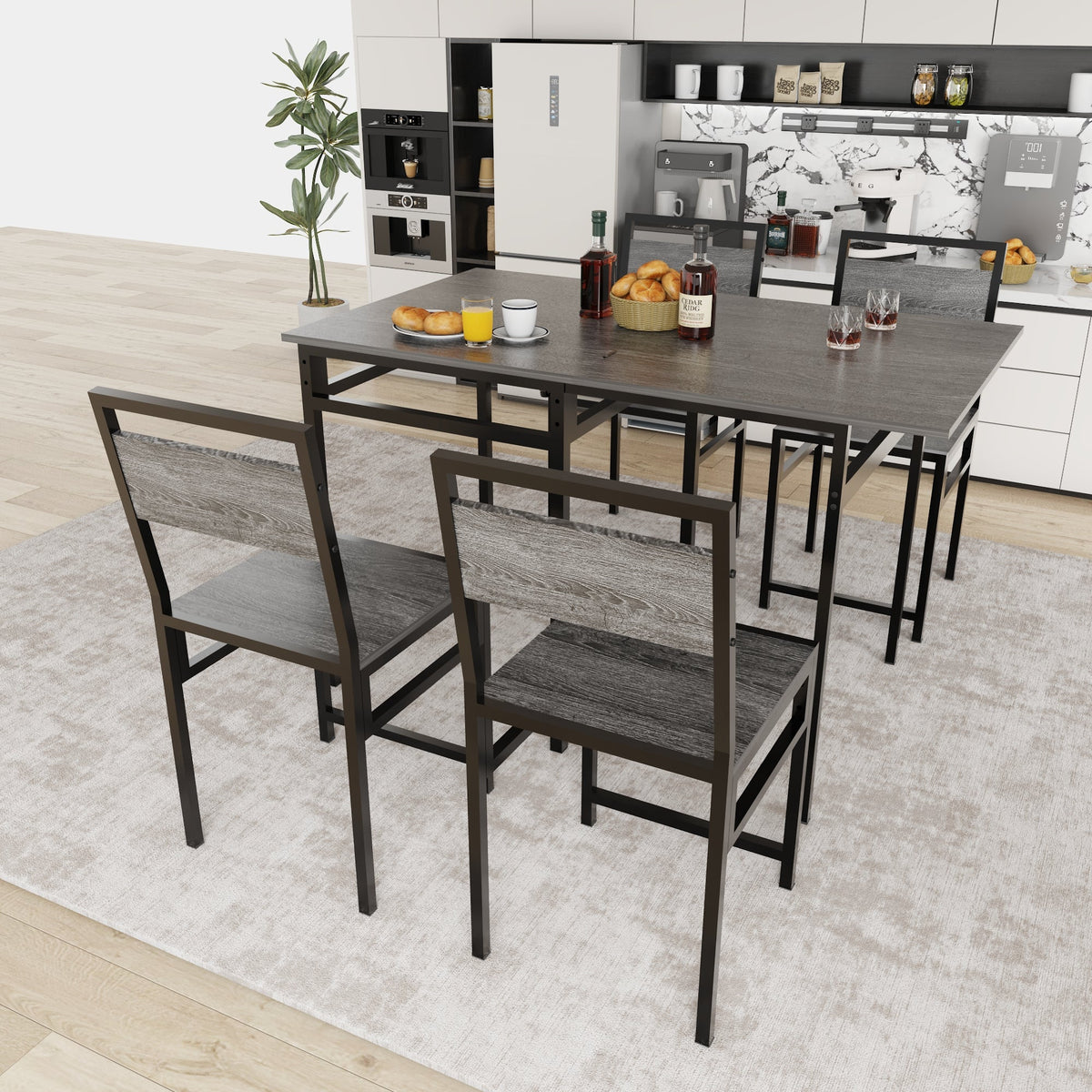 Extendable Dining Table Set with 4 Chairs, photo 5 of 10
