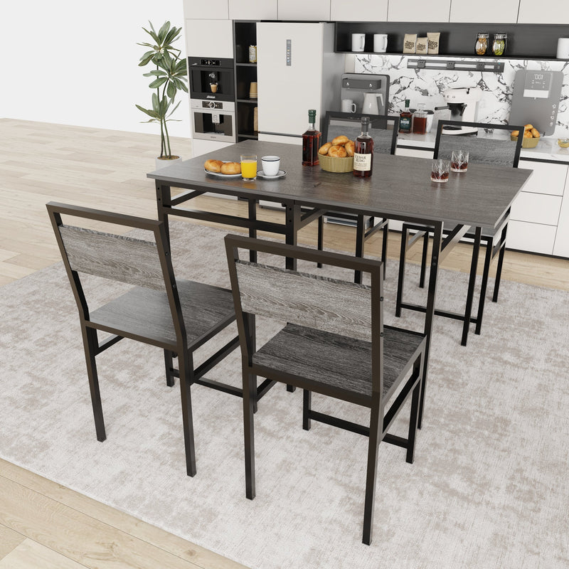 Extendable Dining Table Set with 4 Chairs, photo 5 of 10