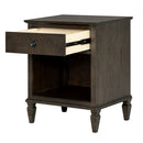 Victoria - Nightstand With Open Storage by HouseOfZazla