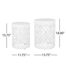 Outdoor Metal Modern Design End Table by HouseOfZazla