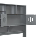 Daybed With All-In-One Cabinet And Shelf