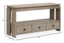 Conrad - Rectangular Sofa Table - Stone Harbor Gray