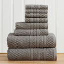 100% Cotton Checkered Jacquard Bath Towel Set - Giuliana Collection by Great Bay Home